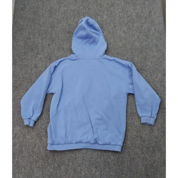 Nike Sportswear Club Hoodie Youth Large Blue Fleece Pullover Warm Swoosh - Picture 2 of 10